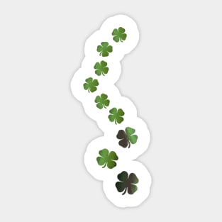 Lucky Four Leaf Clover - St Patricks Day Art Sticker